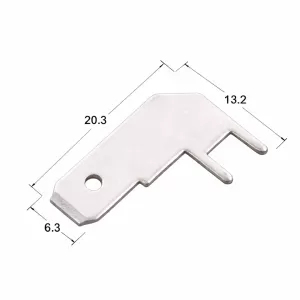 DJ6144-6.3 Cọc Hàn PCB 6.3mm Chân Cong